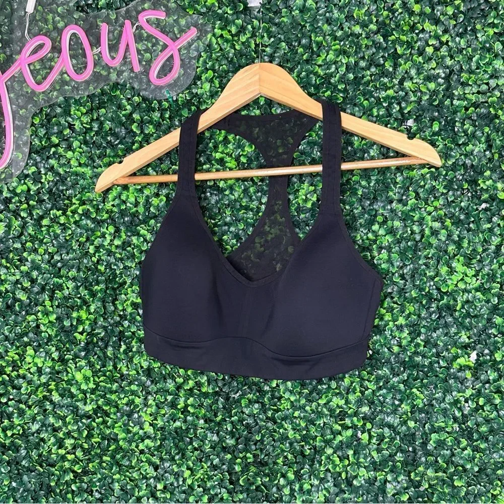Lululemon Speed Up Bra Sz 8 C/D Active Sports Molded Black